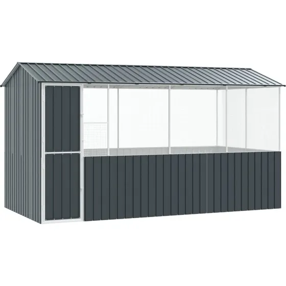 Fuglebur Antracit 410210230 cm i galvaniseret stl