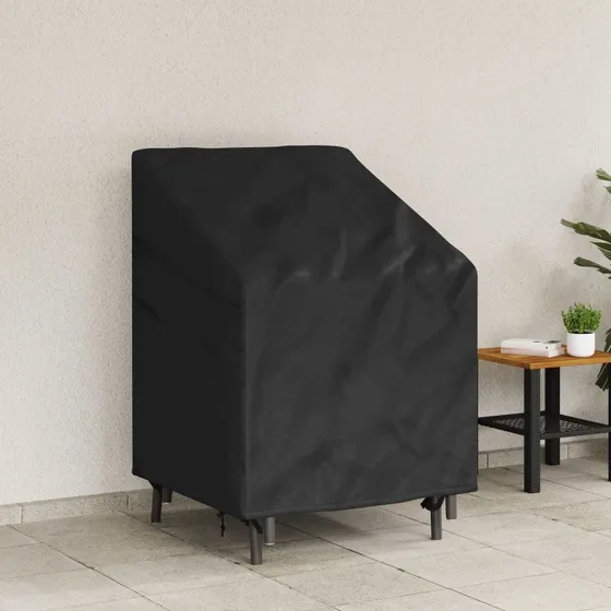 Stolovertræk i 600D Oxford, Sort 75×78×65/100 cm