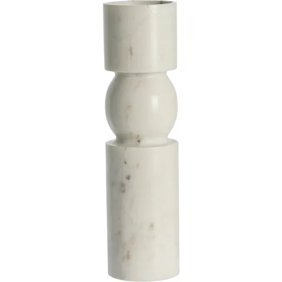 Ellia marmorlysestage H30 cm, hvid