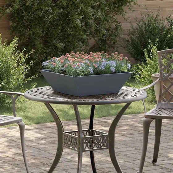 Antracit metal plantekasser 5 stk 50x50x15 cm
