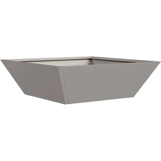Plantekasse i cortenstål 50x50x15 cm – rusten finish