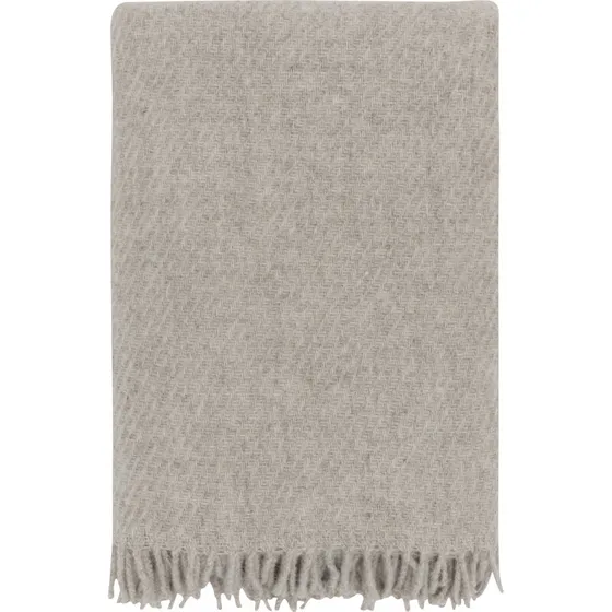 Høie Falketind uldplaid 120x180 cm, koksgrå
