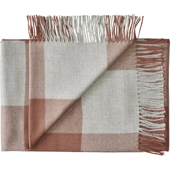 Silkeborg Uldspinderi Caracas Plaid 130 x 200 cm, Rosewood