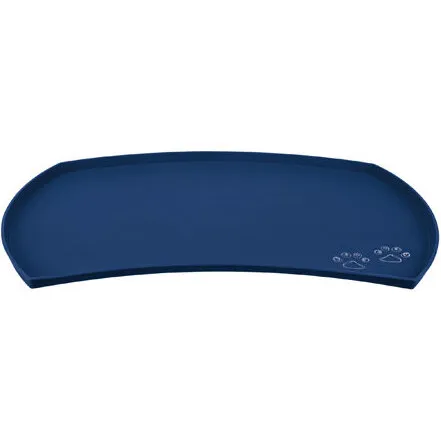 Trixie Måtte i silikone - Blå, skridsikker med høj kant