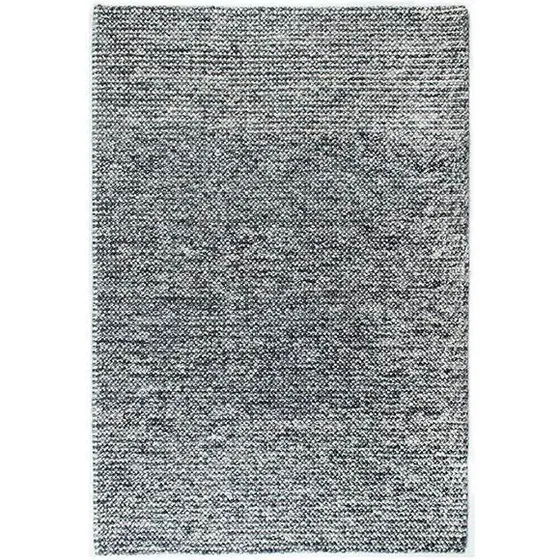 HC Tæpper Dublin rundt uldtæppe - Dark Grey