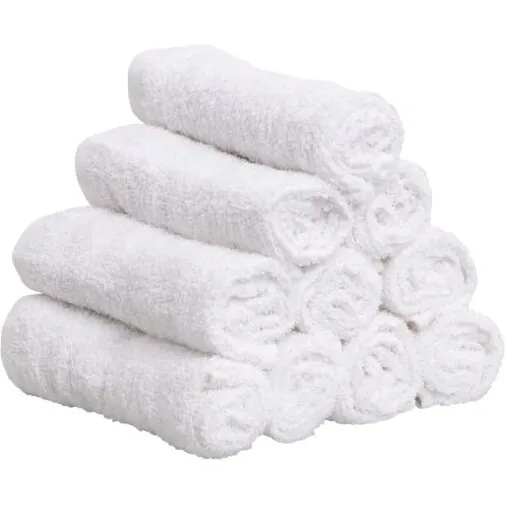 IN Style Vaskeklude 10-pak 30x30 cm – Hvid, 100% bomuld