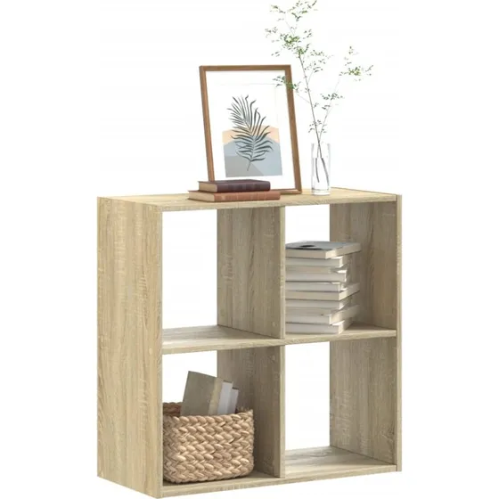 Skab 68,5x32x68,5 cm i sonoma-eg - 4 rum