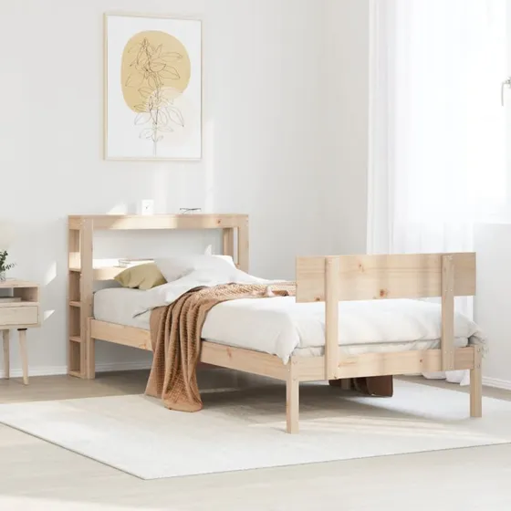 Sengeramme 90x200 cm i massivt fyrretræ - uden madras