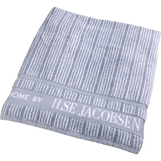 Badehåndklæde Støvet Blå Striber – 100% Bomuld