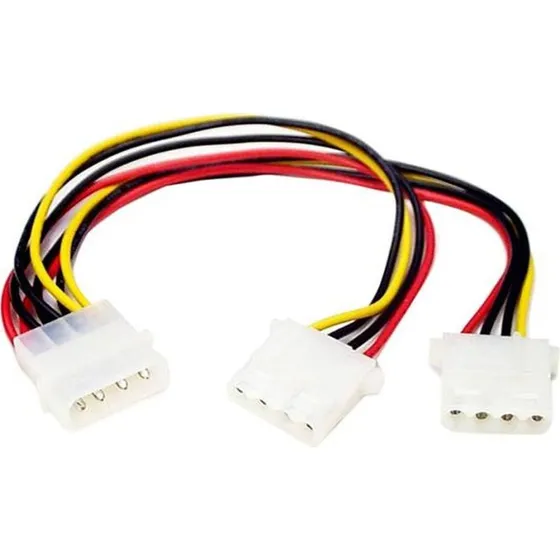 StarTech LP4 (M) til 2x LP4 (F) Molex Y-splitter 0,2 m