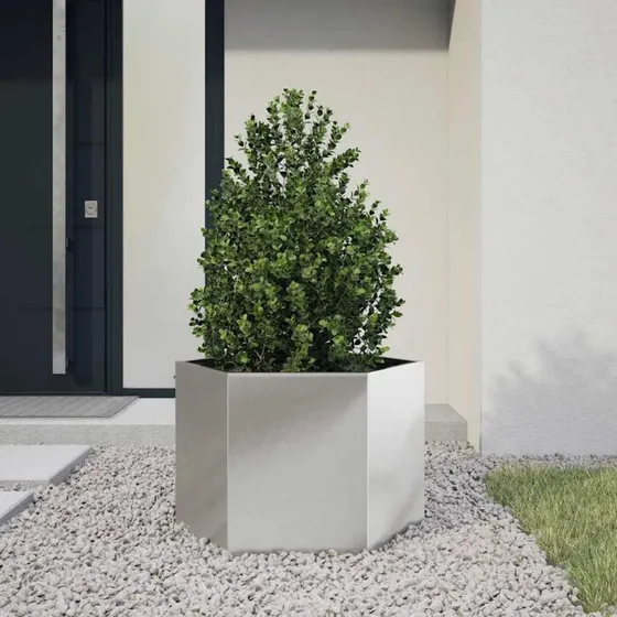 Plantekrukke sekskantet rustfrit stål 69x60x45 cm