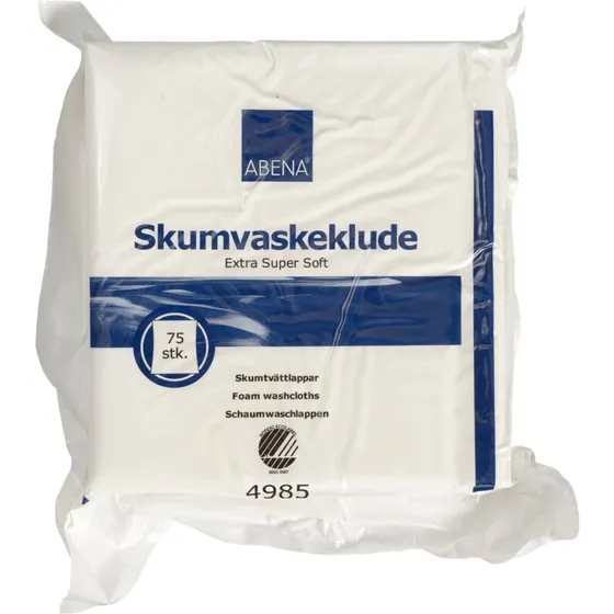 Abena Skumvaskeklud Extra Super Soft 19x19 cm, 75 stk