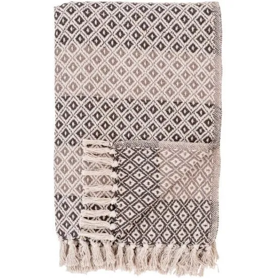 Alanya Plaid 130x180 cm – brun/beige/hvid