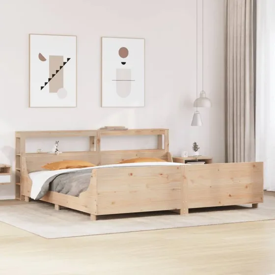 Sengeramme i massivt fyrretræ 180x200 cm (uden madras)