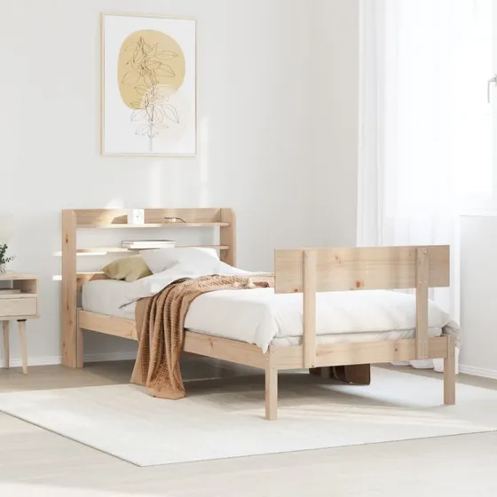 Sengeramme 90x200 cm i massivt fyrretræ – uden madras