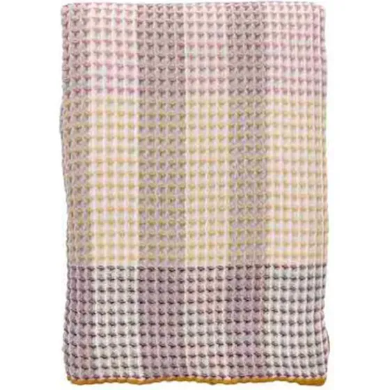 Södahl Blend Plaid 150 x 170 cm - Gold/Multi, 100% bomuld