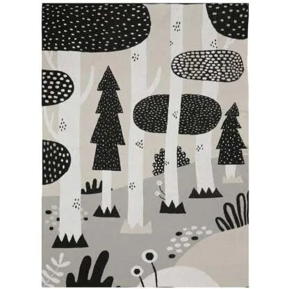 Södahl Magic Forest plaid 100 x 150 cm – sort