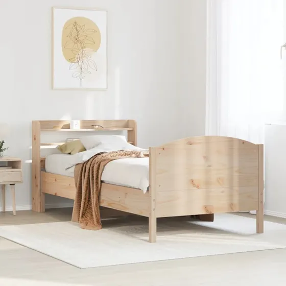 Sengeramme 75x190 cm i massivt fyrretræ (uden madras)