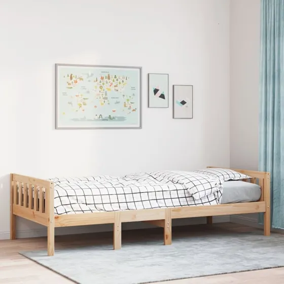 Juniorseng i massivt fyrretræ 80x200 cm (uden madras)