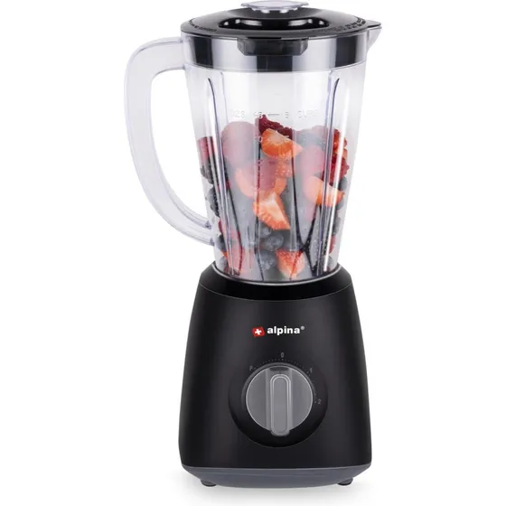 Alpina Blender Smoothie 1,5 L – 400 W, Sort