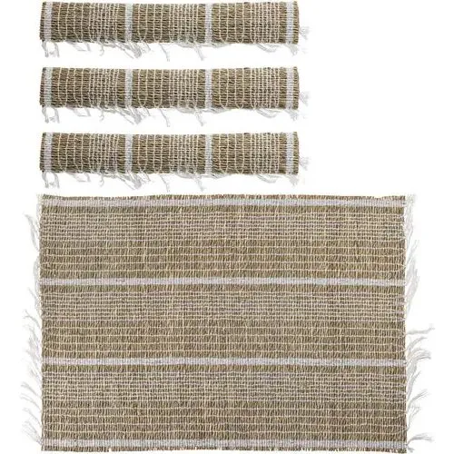 Creative Collection Vidan dækkeserviet 45x33 cm, søgræs natur (sæt 4)