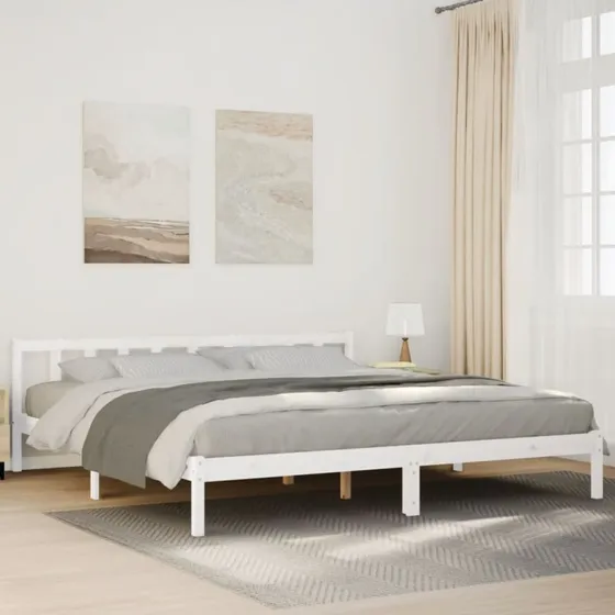 Ekstra lang sengeramme i massivt fyrretræ 180x210 cm