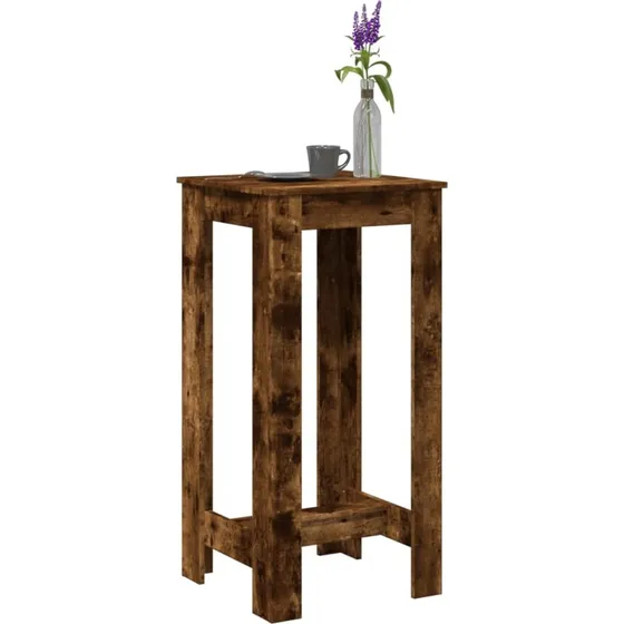 Barbord 51x50x103,5 cm – røget egetræ