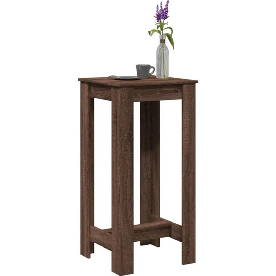 Barbord i konstrueret træ 51x50x103,5 cm – egetræsfarve