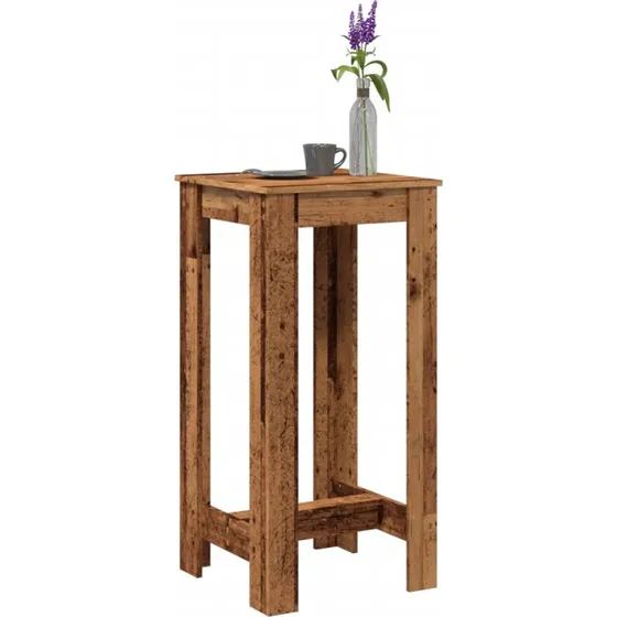 Barbord 51x50x103,5 cm  konstrueret tr, gammelt trlook