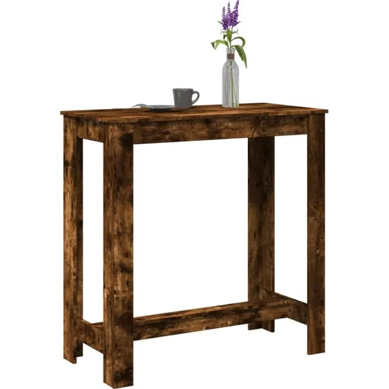 Barbord 102x50x103,5 cm – Røget egetræsfarve