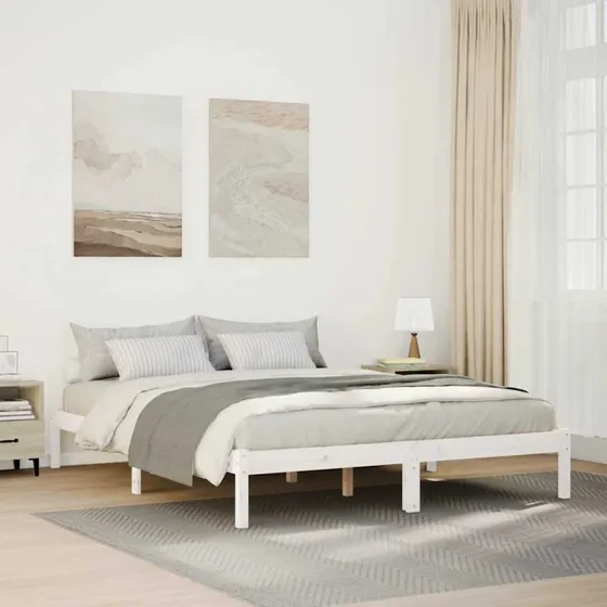 Sengeramme 140x210 cm i massivt fyrretræ - ekstra lang