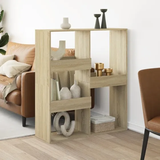 Rumdeler bogreol 100x33x115 cm - Sonoma-eg