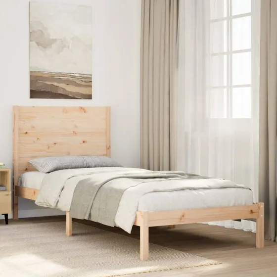Sengeramme 100x210 cm i massivt fyrretræ – ekstra lang