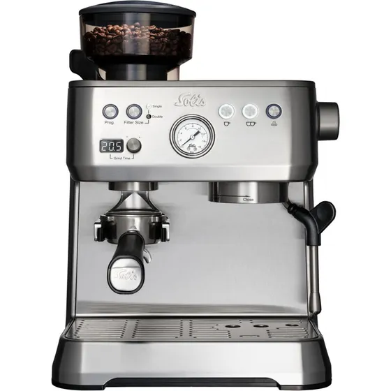 Solis Grind & Infuse Perfetta espressomaskine 1640W 2,6L 16 bar Sølv