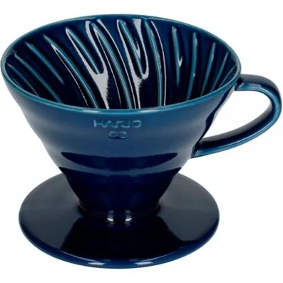 Hario V60-02 Keramik Dripper 2-kop Mørkeblå