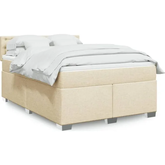 Kontinentalseng 160x200 cm med pocketmadras – creme