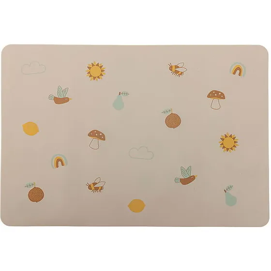 Bloomingville Agnes dækkeserviet, silikone natur 37x25,5 cm