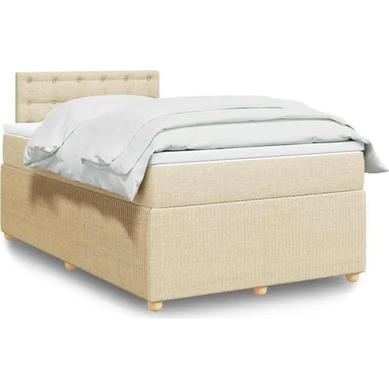 Kontinentalseng 120x200 med pocketmadras - creme