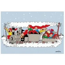 Bramming Dækkeservietter med tog 4 stk (29x43 cm)