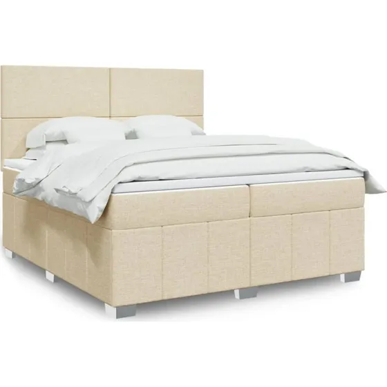 Kontinentalseng 200x200 cm i creme med pocketmadrasser