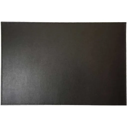 Dacore Dækkeserviet i mørkebrun genbrugt læder 30x45 cm