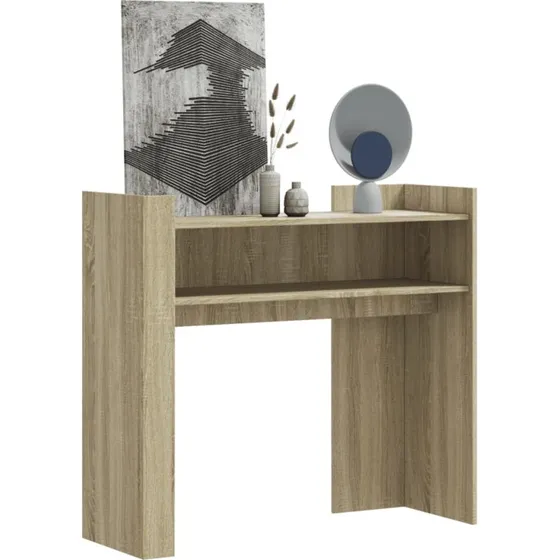 Konsolbord 100x35x90 cm i sonoma-eg (konstrueret træ)