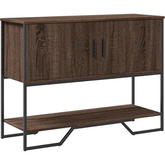 Konsolbord 100x35x74,5 cm i konstrueret træ - Egetræ farve