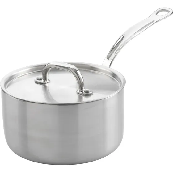 Samuel Groves Kasserolle 2 L med låg, børstet rustfrit stål