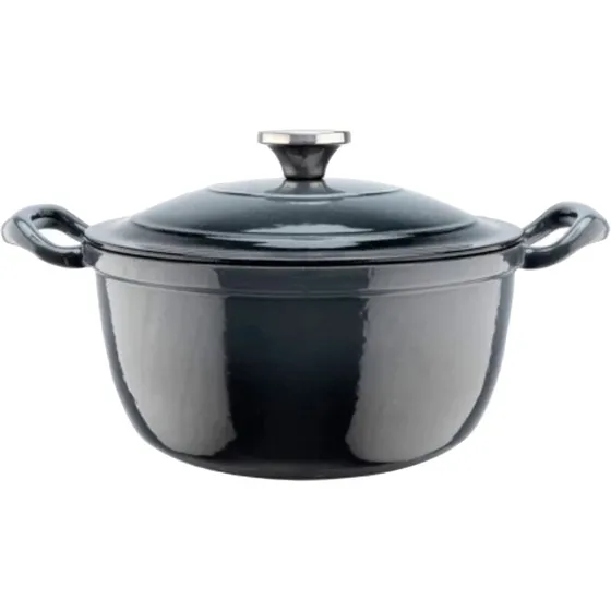 Heirol støbejernsgryde 24 cm, 4 L – sølvfarvet