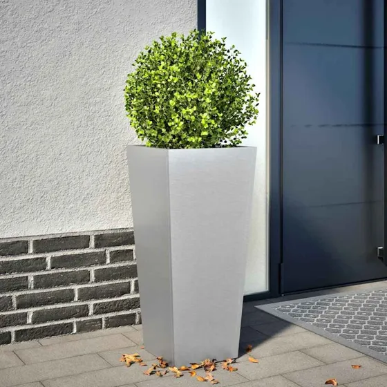 Galvaniseret plantekasse 35x35x75 cm