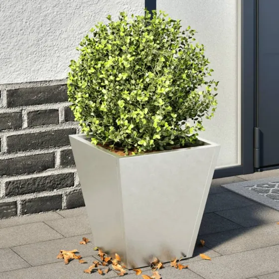 Plantekrukker i rustfrit stål 2 stk. 30x30x30 cm