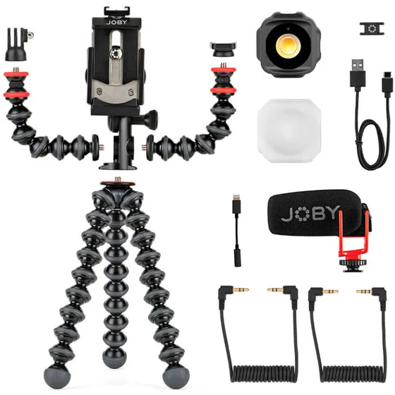 Joby GorillaPod Advanced Mobile Vlogging Kit – Sort/Rød