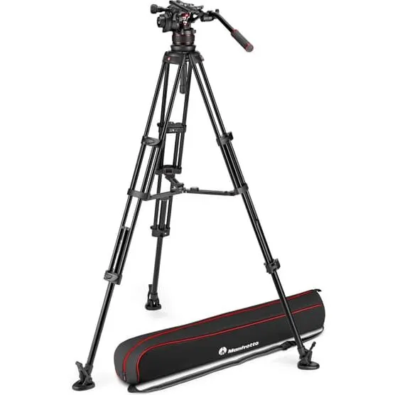 Manfrotto Nitrotech 612 videostativkit med Alu Twin og midterspreder