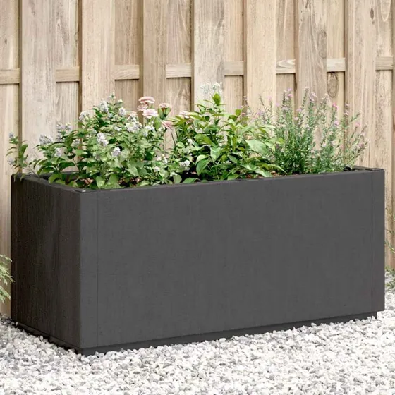 Plantekasse 80x36x35 cm i mørkegrå PP